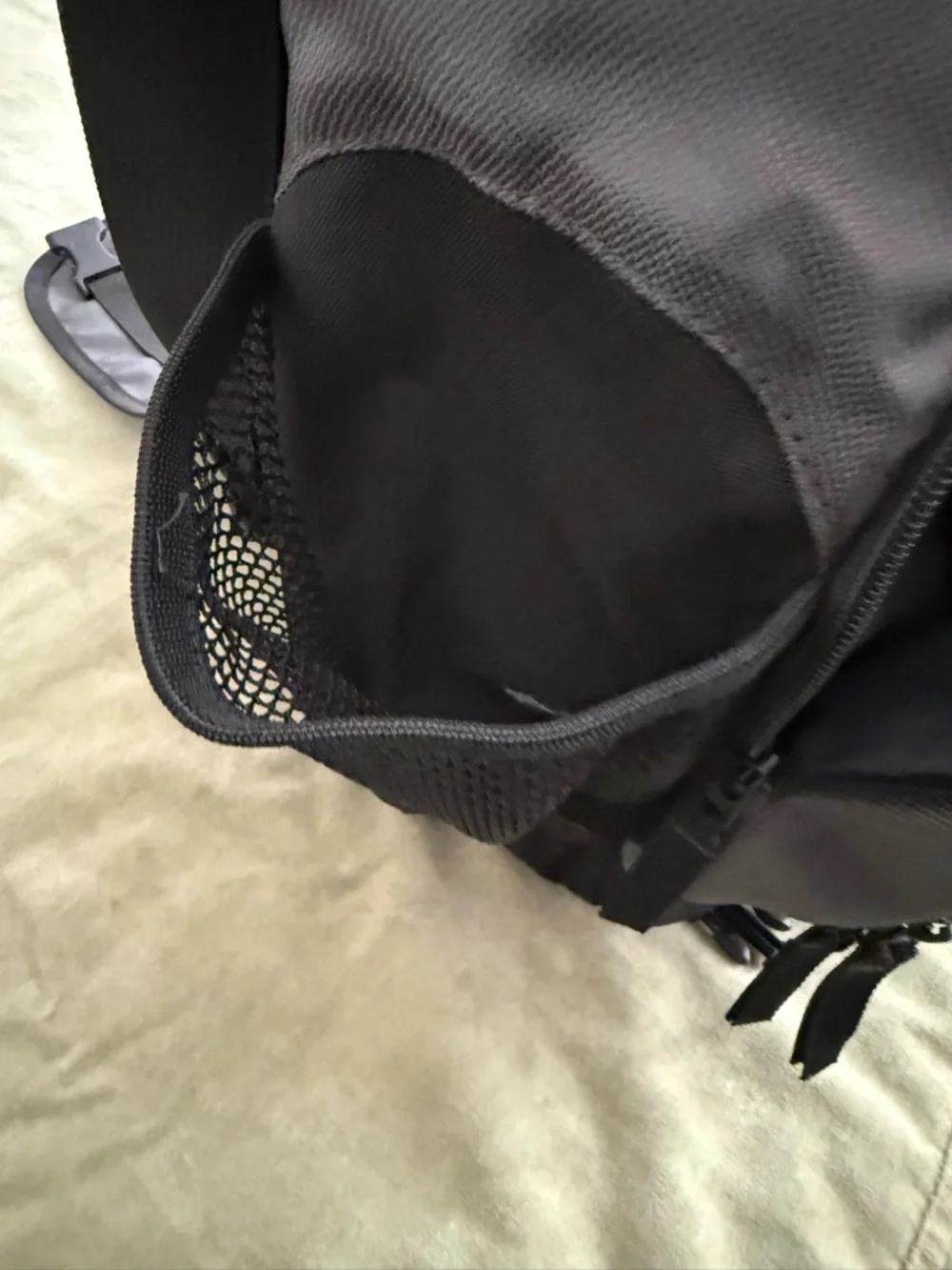 Jansport Black and Gray Messenger Bag with Red and Yellow USC Patch